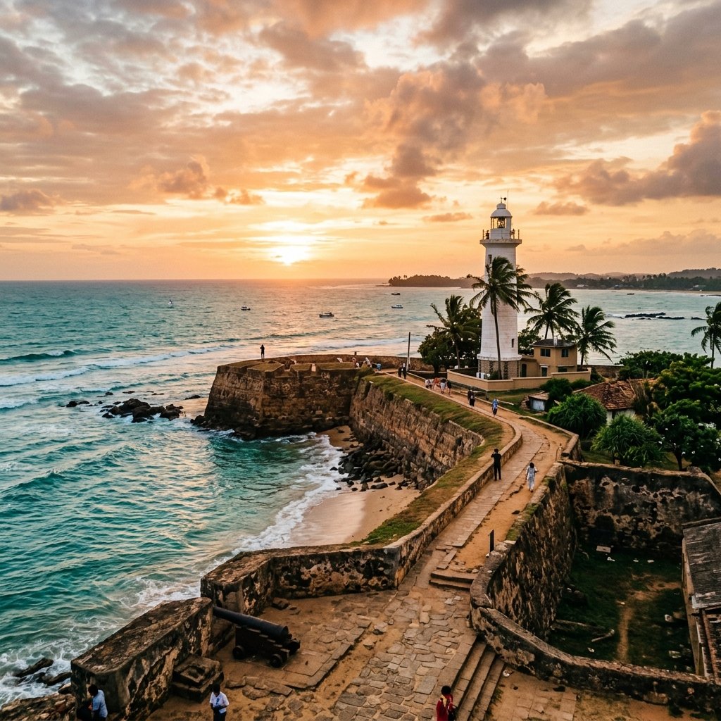 Galle Coastline Sunset