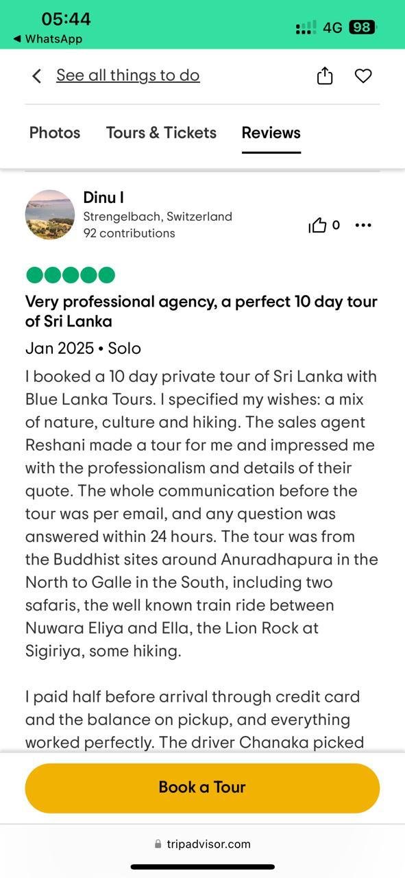 TripAdvisor Guest Review